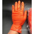 Sicherheit Orange Reine Nitrilhandschuhe bequeme Handschuhe